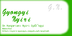 gyongyi nyiri business card